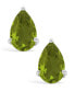 ფოტო #3 პროდუქტის Peridot (1-7/8 ct. t.w.) Stud Earrings in 14K White Gold