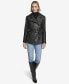 Фото #1 товара Women's Delphine Belted Leather Jacket