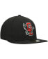 Фото #4 товара Men's Black Great Lakes Loons Authentic Collection Road 59FIFTY Fitted Hat