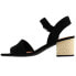 Фото #7 товара TOMS Rosa Block Heels Womens Black Casual Sandals 10011697