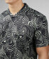 ფოტო #5 პროდუქტის Men's Psychedelic Swirl Print Short Sleeve Shirt