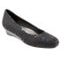 Фото #3 товара Trotters Lauren T1110-013 Womens Black Narrow Leather Loafer Flats Shoes