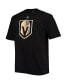 Фото #4 товара Men's Jack Eichel Black Vegas Golden Knights Big and Tall Name Number T-shirt
