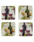 Фото #1 товара Meadow Brook Vineyard Set of 4 Canape Plates 6"