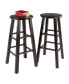 Element 2 Piece Wood Bar Stool Set