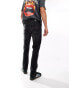 Hollister slim straight fit jeans in washed black