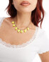 Фото #1 товара Reclaimed Vintage gold chain necklace with lemons