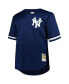 Men's Reggie Jackson Navy New York Yankees Big Tall Cooperstown Collection Mesh Batting Practice Jersey Синий, 3XT - фото #2