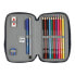 Double Pencil Case F.C. Barcelona Corporativa Blue Maroon 12.5 x 19.5 x 4 cm (28 Pieces)