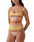 ფოტო #4 პროდუქტის Women's Glitter Ombre Scoop Neck One Piece Swimsuit
