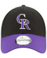 ფოტო #4 პროდუქტის Men's Black, Purple Colorado Rockies Alternate The League 9FORTY Adjustable Hat