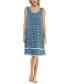 ფოტო #1 პროდუქტის Women's Printed Tassel-Trim Tank Nightgown