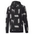 Фото #7 товара Puma Power Printed Pullover Hoodie Mens Black Casual Outerwear 84738601