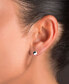 Yin Yang Stud Earrings in Sterling Silver or 14k Gold over Sterling Silver