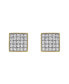 Фото #3 товара Серьги LuvMyJewelry Round Cut Diamond Square Tile