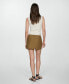 Women's Contrast Waist Miniskirt