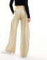 Levi's Pleated wide leg trouser in tan