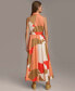 Women's Collared Button-Front Maxi Dress