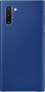 Фото #1 товара Чехол для смартфона Samsung Galaxy Note 10, синий, кожаный