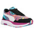 Фото #3 товара Puma Cruise Rider Tie Dye Womens Blue, Pink Sneakers Casual Shoes 375063-02
