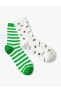 Фото #1 товара Носки Koton Striped Twin Socks