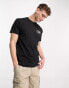 Vans full patch back print t-shirt in black