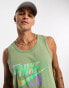 Фото #3 товара Nike logo detail tank in green