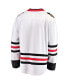 Фото #3 товара Men's White Chicago Blackhawks Breakaway Away Jersey