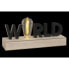 Фото #2 товара Светящееся украшение DKD Home Decor World Чёрный Металл Деревянный MDF 30 x 40 cm 34 x 8 x 16 cm