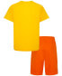 Фото #2 товара Little Boys Just Do It Graphic Dri-FIT T-Shirt & Tricot Shorts, 2 Piece Set