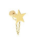 ფოტო #1 პროდუქტის Bodifine 10K Gold Star Chain Tragus