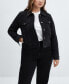 Фото #4 товара Women's Pocketed Denim Jacket