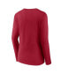 ფოტო #2 პროდუქტის Women's Red Tampa Bay Buccaneers Hometown Sweep Long Sleeve V-Neck T-shirt