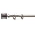 Curtain Bar Extendable Squared Silver Iron 4,5 x 125,5 x 4,5 cm (12 Units)