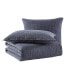 Фото #6 товара Twin Cloud Solid Quilt & Sham Set Gray - City Scene