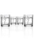 Фото #1 товара Palm Tree Double Old Fashioned 14Oz - Set Of 4 Glasses