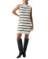 Women's Life Is Easy Cotton Sweater Dress Chalk / Black Stripe, L - фото #3