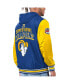 Фото #3 товара Men's Royal, Gold Los Angeles Rams Commemorative Reversible Full-Zip Jacket