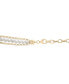 ფოტო #5 პროდუქტის Cultured Freshwater Pearl (5mm) Multi-Layer Statement Necklace in Gold Vermeil, Created for Macy's
