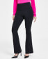 Фото #1 товара Petite Ponte-Knit Flare Pants, Created for Macy's