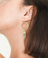 ფოტო #2 პროდუქტის Ruchi Evil Eye Charm Gold Hoop Earrings