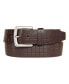 Men's Grid Tooled Embossed Leather Belt