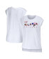 ფოტო #2 პროდუქტის Women's White Atlanta Falcons Greetings From Muscle T-shirt