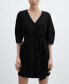 ფოტო #2 პროდუქტის Women's Bow Wrap Dress