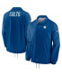 Фото #2 товара Men's Royal Indianapolis Colts Sideline Coaches Full-Snap Jacket