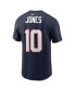 Men's Mac Jones Navy New England Patriots 2021 NFL Draft First Round Pick Player Name & Number T-shirt