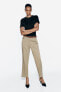 Belted chino trousers