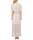 ფოტო #2 პროდუქტის Women's Floral Print Flutter Sleeve Maxi Dress