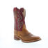 Фото #2 товара Double H Odie Wide Square Toe Roper 11" Mens Brown Cowboy Western Boots