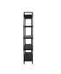 Driscoe Industrial 5 Shelf Firwood Bookcase